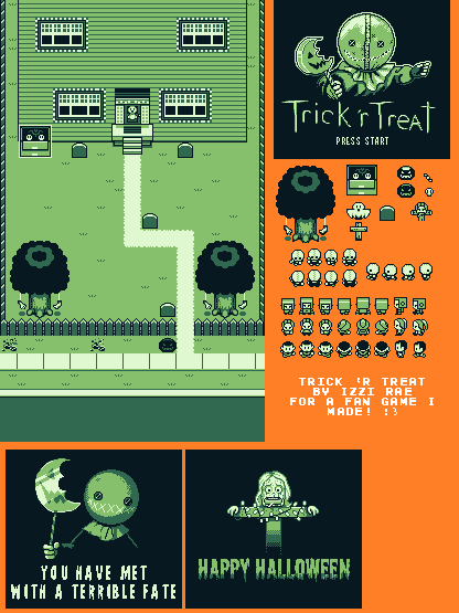 Trick 'R Treat Customs - Sam (Game Boy-Style)
