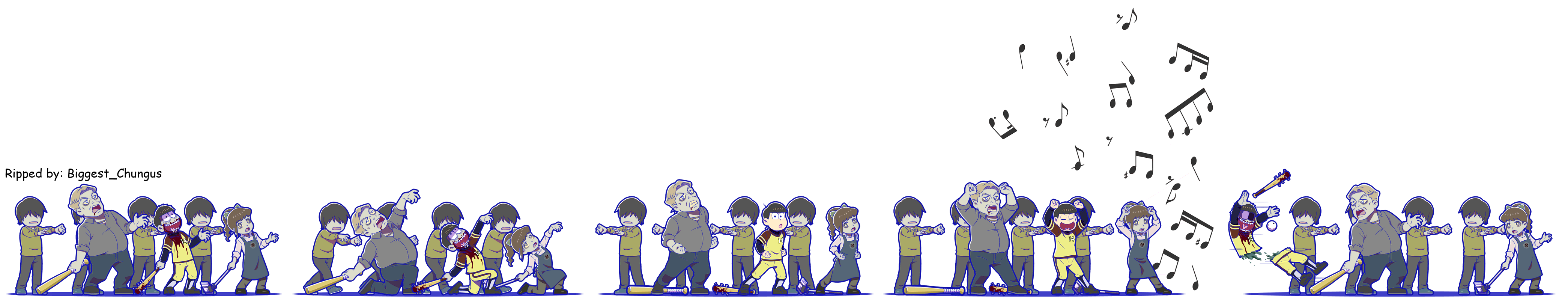 Osomatsu-san Hesokuri Wars: Battle of the NEETs - Jyushimatsu (Dancin' Zombie Dance)