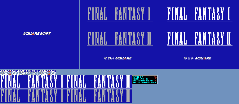 Final Fantasy I-II (JPN) - Game Selection