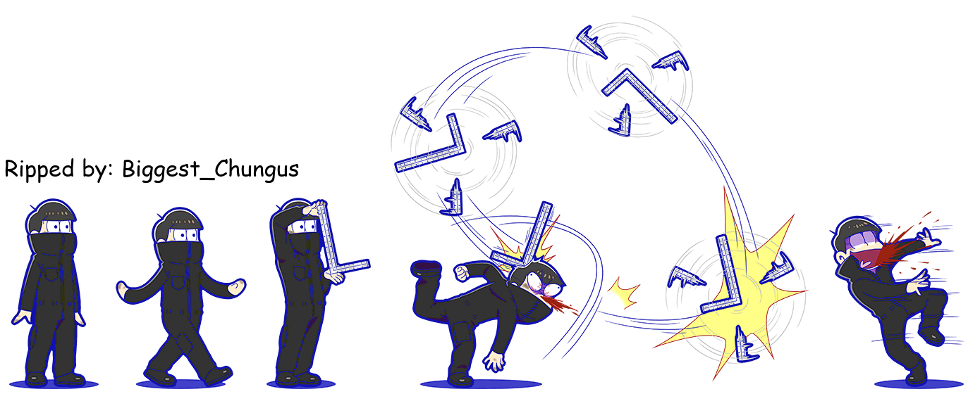 Osomatsu-san Hesokuri Wars: Battle of the NEETs - Jyushimatsu (Cyberpunk 1.0)