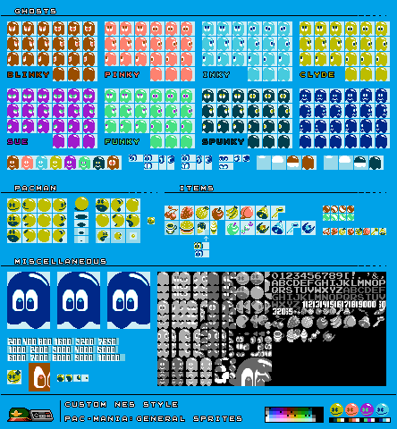 Pac-Man Customs - Pac-Mania (NES-Style)