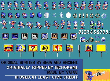 Sonic the Hedgehog Customs - Sonic (Game Gear, Revamped)