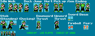 Luigi (Zelda 2-Style)