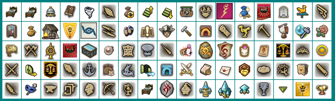 Final Fantasy XIV: A Realm Reborn - Map's icons