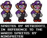 Waluigi (Paper Mario N64-Style)