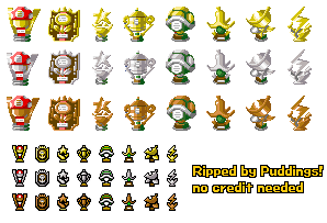 Mario Kart DS - Grand Prix Trophies