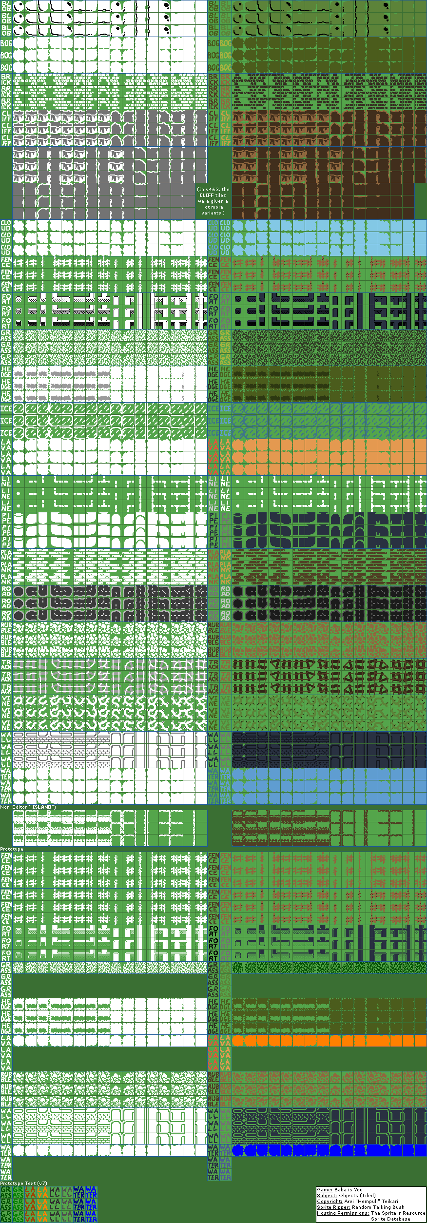 Baba Is You - Objects (Tiled)