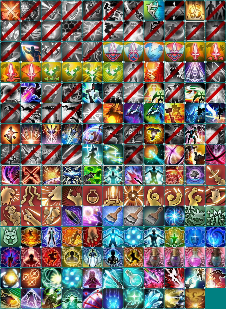 Final Fantasy XIV: A Realm Reborn - Big Actions Icons