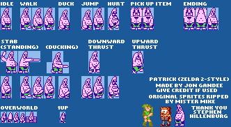 Patrick (Zelda 2-Style)