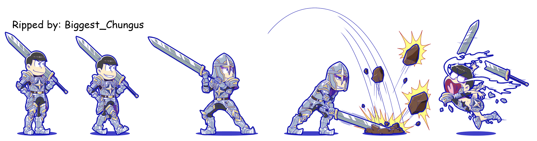 Osomatsu-san Hesokuri Wars: Battle of the NEETs - Karamatsu (Knight)