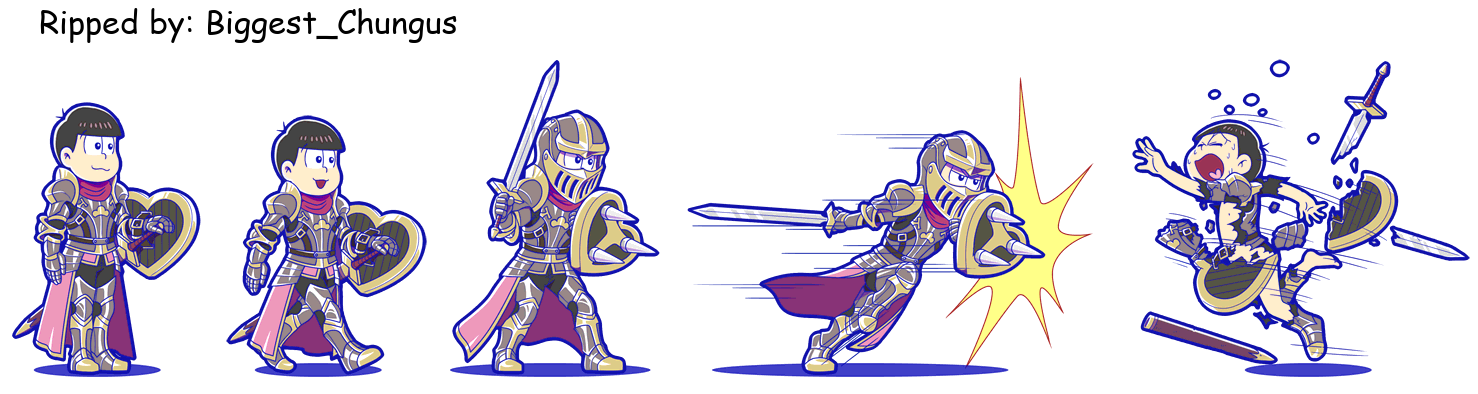 Osomatsu-san Hesokuri Wars: Battle of the NEETs - Todomatsu (Knight)