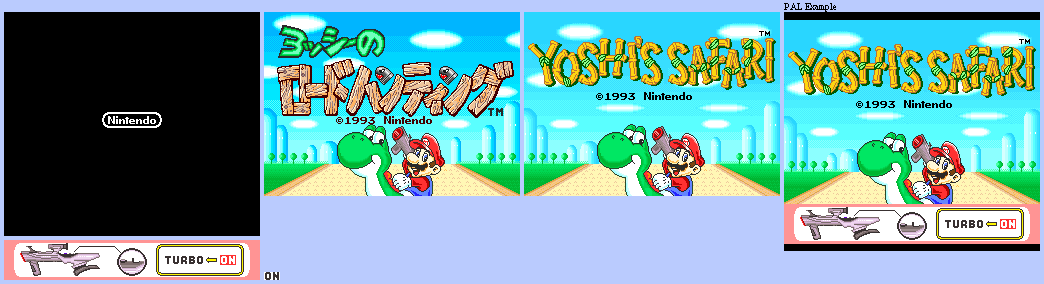 Yoshi's Safari - Title Screen