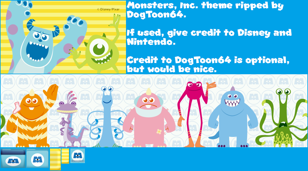Nintendo 3DS Themes - Monsters, Inc.