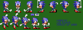 Sonic the Hedgehog Customs - Sonic (Sonic Golf Mobile, Sonic 1-Style)