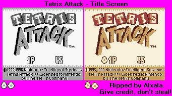 Tetris Attack - Title Screen