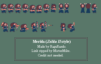 Disney / Pixar Customs - Merida (Zelda 2-Style)