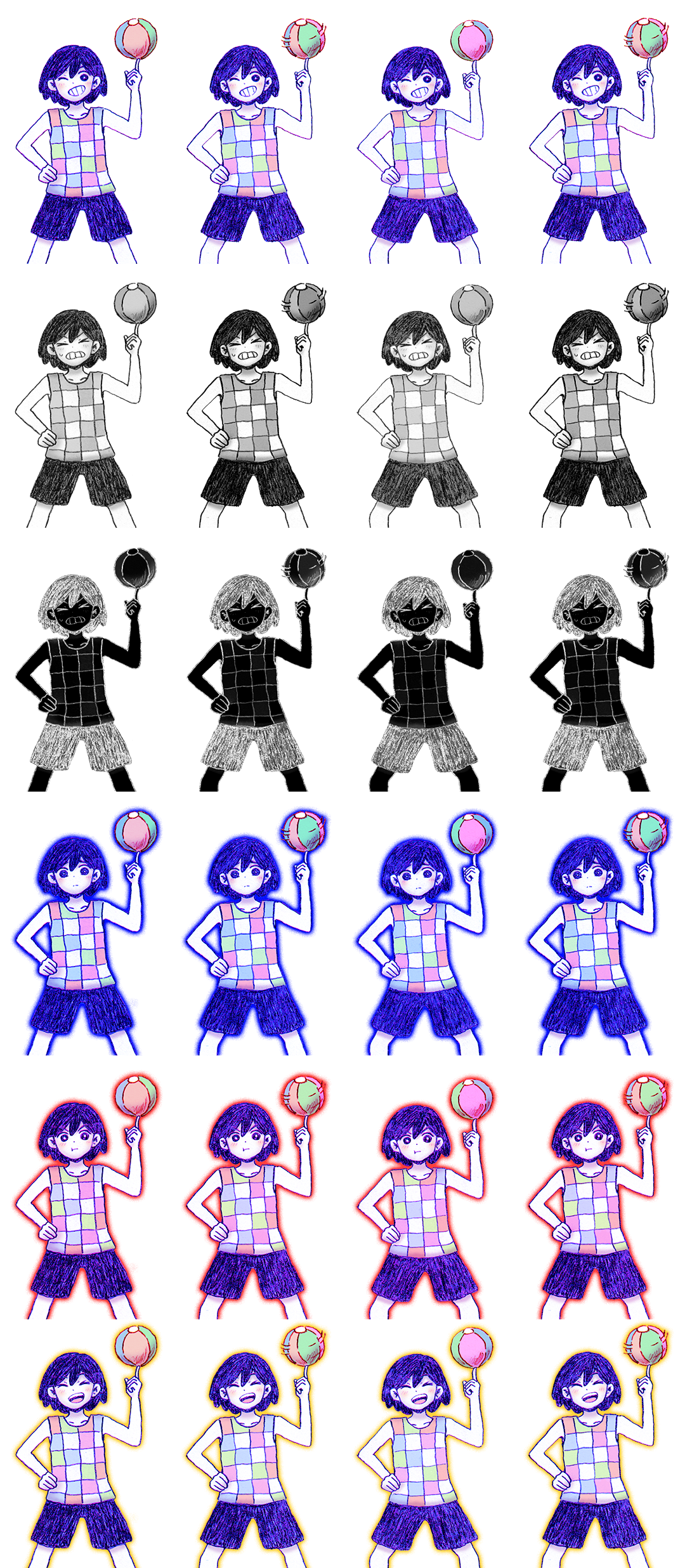 Kel Sprites (Omori) - Omori - Sticker