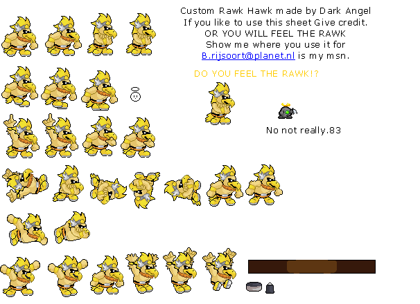 Paper Mario Customs - Rawk Hawk