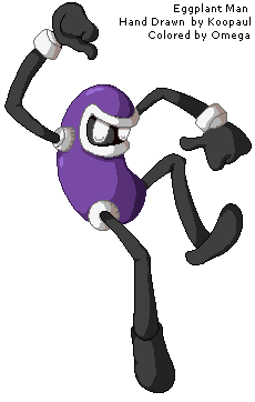 Eggplant Man (Pixel Art)