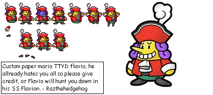 Paper Mario Customs - Flavio