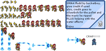 Mario & FLUDD (Super Mario Bros. 3 GBA-Style)