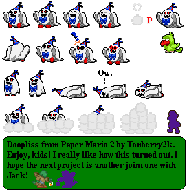 Paper Mario Customs - Doopliss (Mario & Luigi: Superstar Saga-Style)