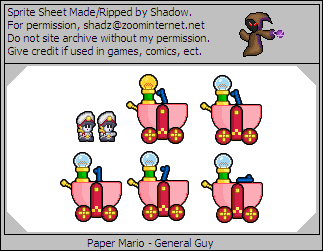 Paper Mario Customs - General Guy (Mario & Luigi: Superstar Saga-Style)