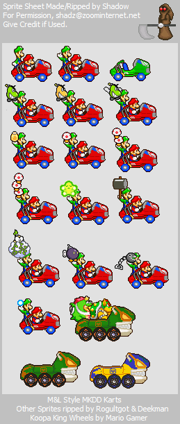 Red Fire & Koopa King (Mario & Luigi: Superstar Saga-Style)