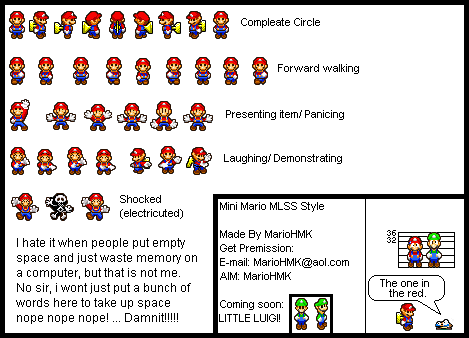 Mini Mario (Mario & Luigi: Superstar Saga-Style)