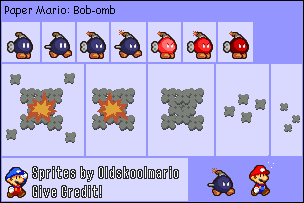 Mario Customs - Bob-omb (Paper Mario)