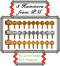 Paper Mario Customs - Hammers