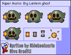 Paper Mario Customs - Big Lantern Ghost