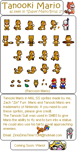 Tanooki Mario (Mario & Luigi: Superstar Saga-Style)