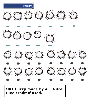 Yoshi Customs - Fuzzy (Mario & Luigi: Superstar Saga-Style)