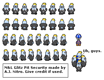 Paper Mario Customs - Glitz Pit Security