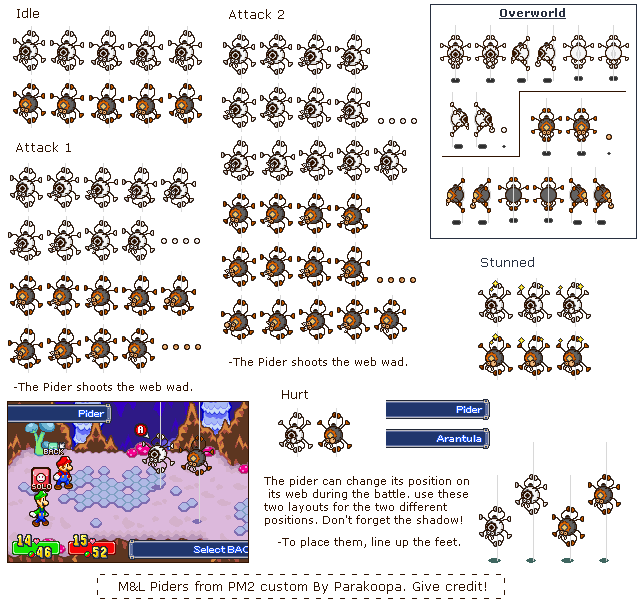 Paper Mario Customs - Pider