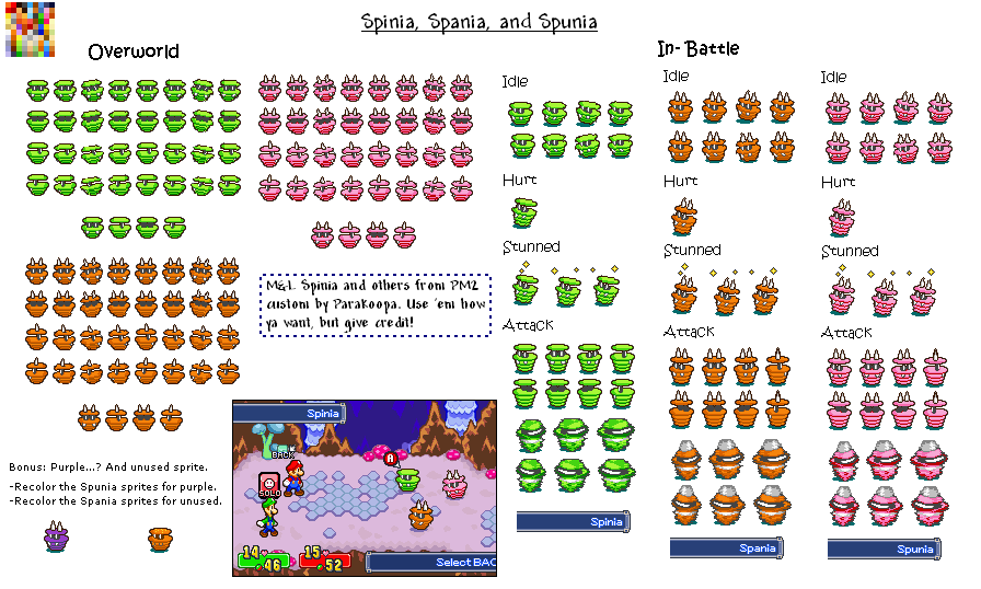 Paper Mario Customs - Spinia