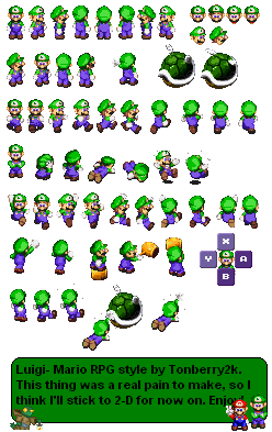 Luigi (Super Mario RPG-Style)