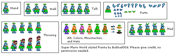 Mario Customs - Piantas (Super Mario World-Style)