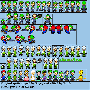 Mario Customs - Luigi (Super Princess Peach-Style)