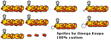 Mario Customs - Wiggler (Mario & Luigi: Superstar Saga-Style)