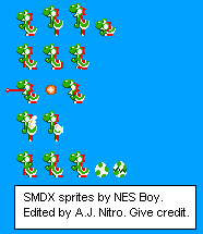 Yoshi (Super Mario Bros. 1 NES-Style)