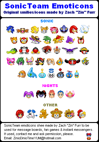 Sonic the Hedgehog Customs - Emoticons