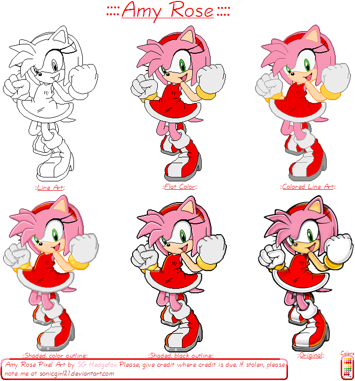 Amy Rose (Pixel Art)