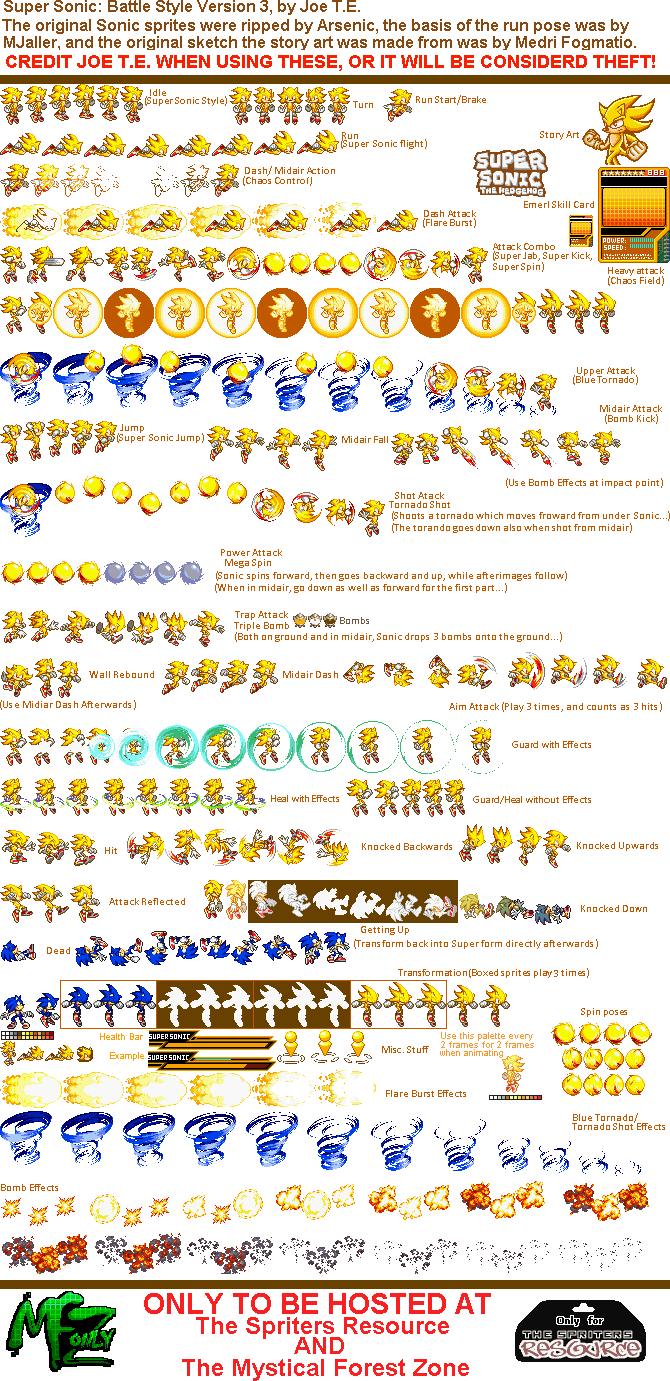 Sonic the Hedgehog Customs - Super Sonic (Sonic Battle-Style)