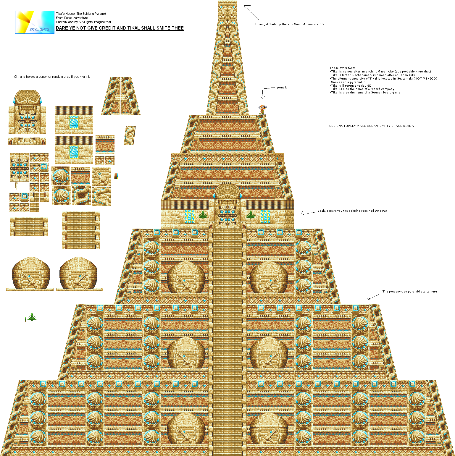 Sonic the Hedgehog Customs - Echidna Pyramid (Sonic Genesis-Style)