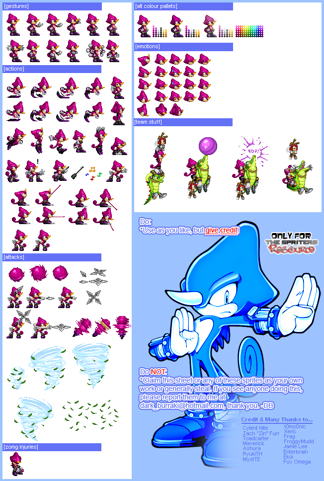 Sonic the Hedgehog Customs - Espio (Sonic Heroes)