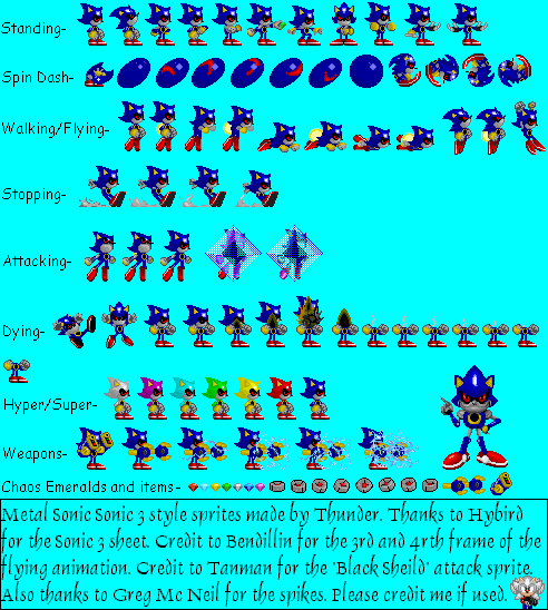 Metal Sonic Sprites Sheet By Sonic8546 On Deviantart - vrogue.co