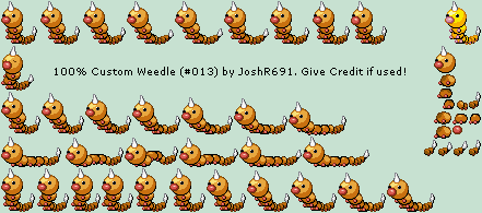 Pokémon Generation 1 Customs - #013 Weedle