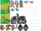 Pitfall Jungle - Enemies